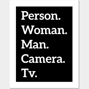 Person Woman Man Camera Tv T-Shirt Premium Posters and Art